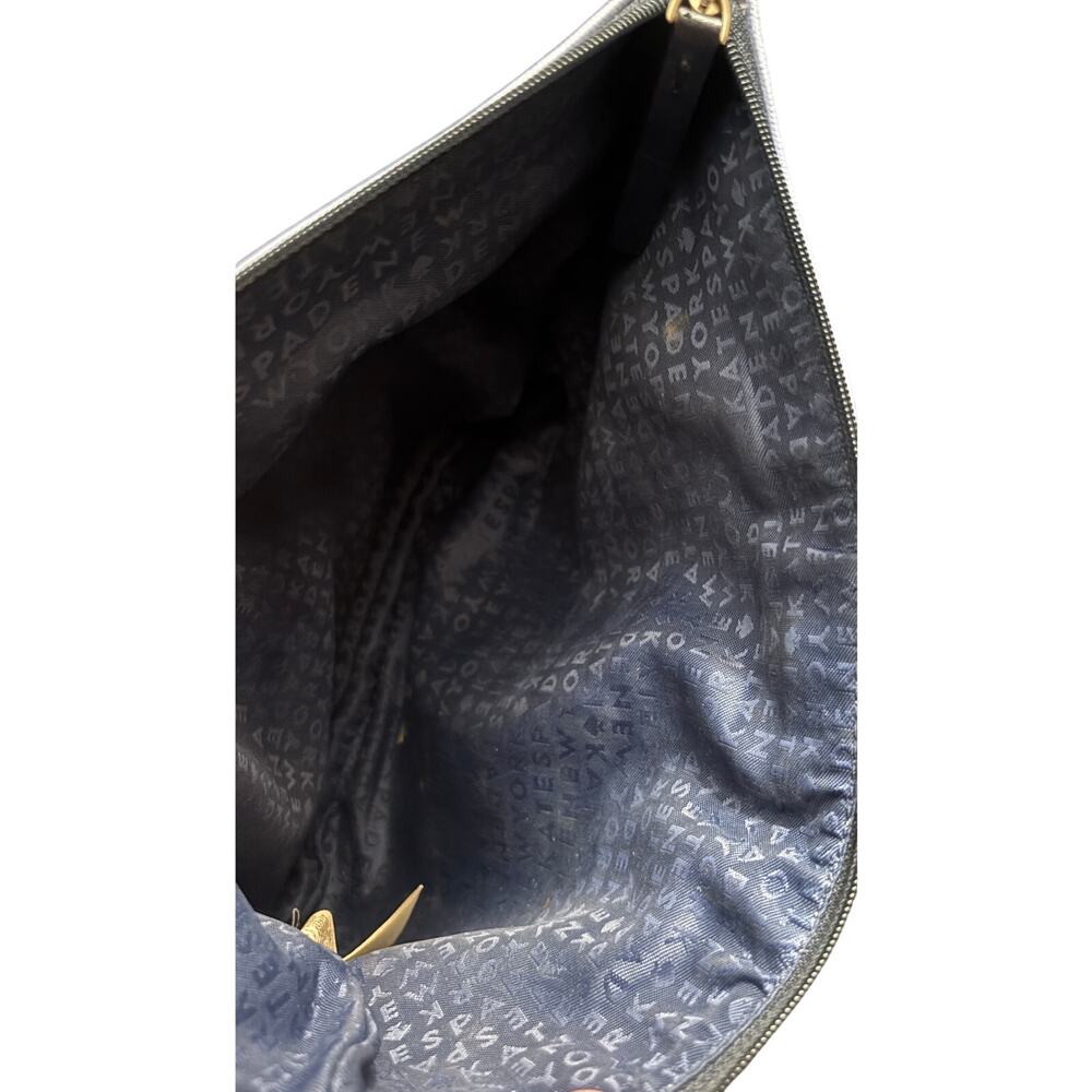 Kate Spade New York Whale Print Cosmetic Pouch Blue Zip Clutch Makeup Bag - Picture 10 of 10
